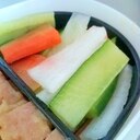 野菜の昆布茶漬け